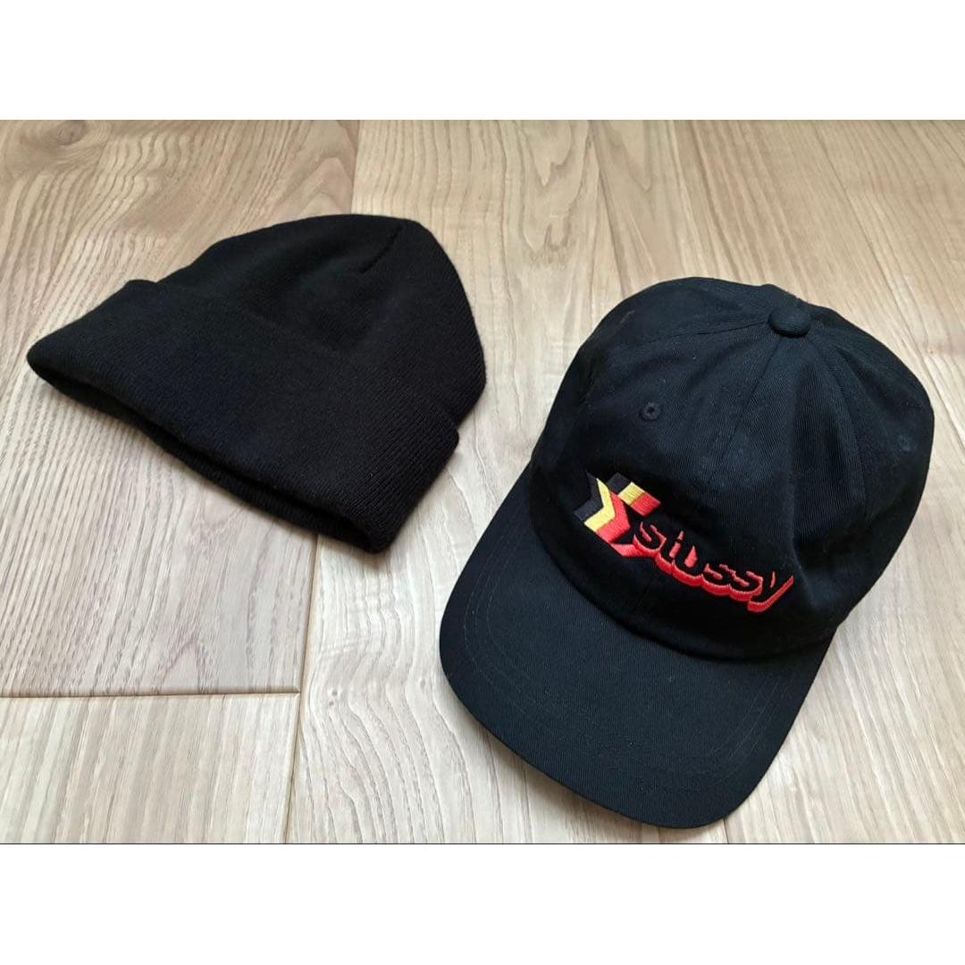 Stussy Cap + Wego Beanie Set
