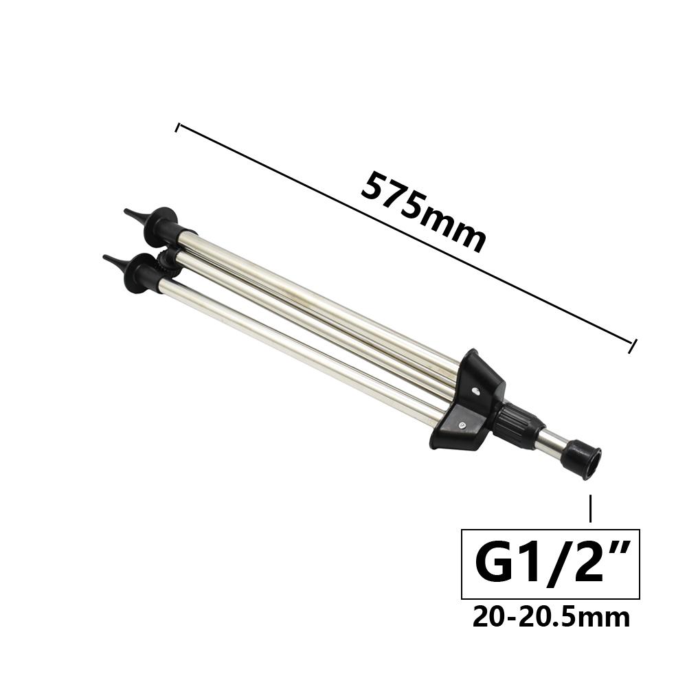 

360 Degree Rotating Jet Sprinklers Metal Structure Support Double Outlet Rocker Nozzle Garden Irrigation Watering Tripod Bracket