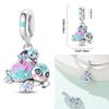 925 Silver Ocean World Series Sea Turtle Starfish Little Crab Octopus Charms Bead Fit 925 Bracelet DIY Jewelry