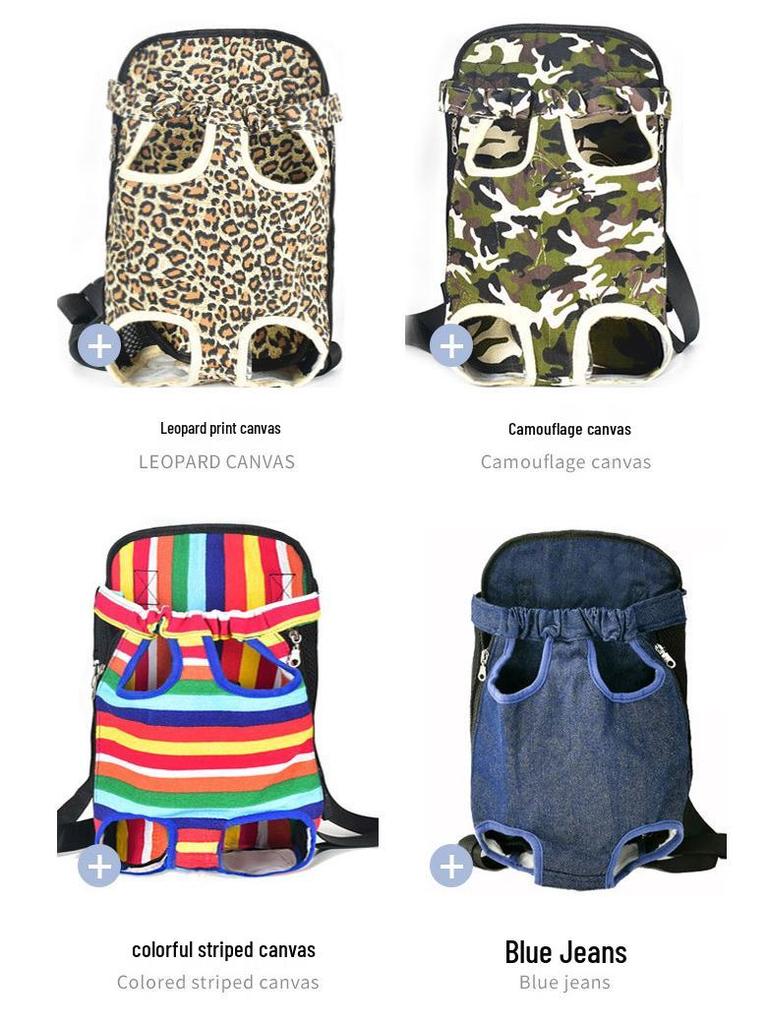 Outdoor Pet Front Carrier Bag: Portable, Four-Leg Design, Ideal for Cats and Dogs