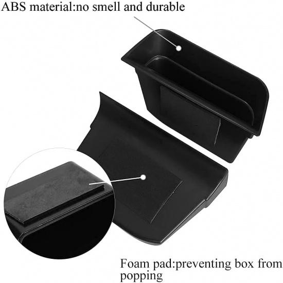 Vesul 4PCS Door Grab Tray Door Organizer Compatible With Ford Explorer     2024 2025 Armrest Phone Container Handle Ert ABS Tray Storage Box Glove