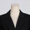 2026 Spring Women's Retro Pleated Mesh Spliced Suit Jacket