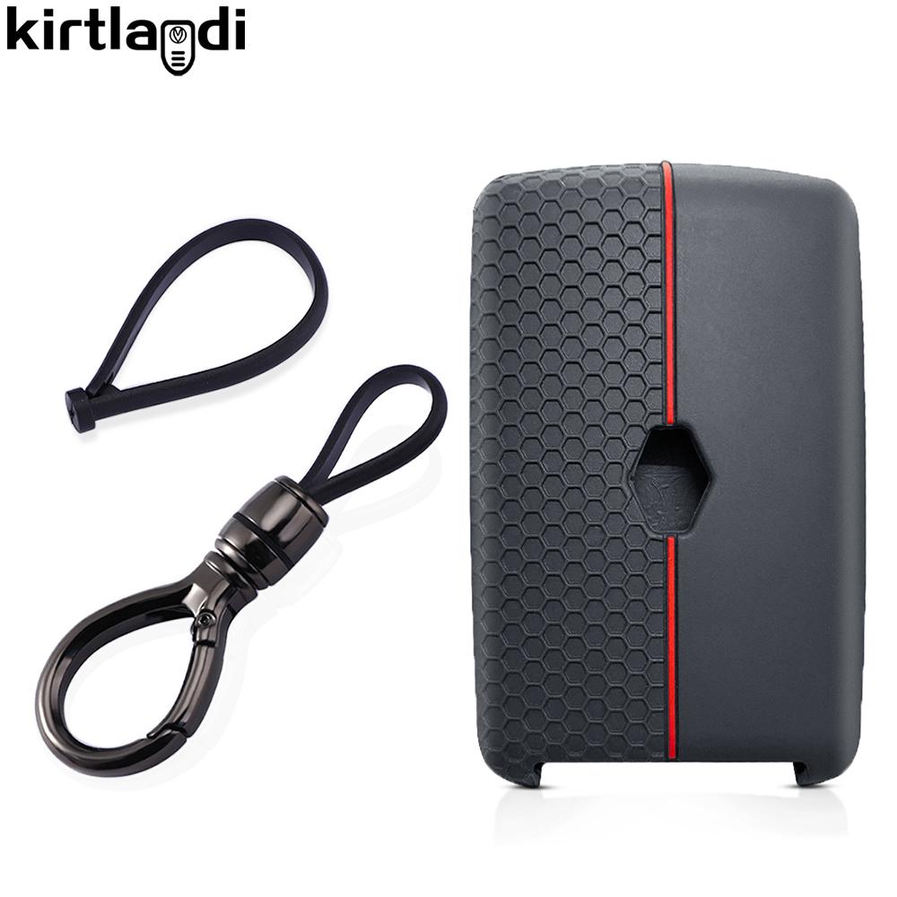 Pro Renault Clio Megane Arkana Captur Koleos Zoe Espace Scenic Sandero Kadjar Dacia Duster Silikonové pouzdro na klíčenku karty do auta