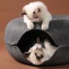Cats Tunnel Interactive Play Toy Cat bed Dual Use Indoor Toys Kitten Exercising Products Pet Cat Training Toy