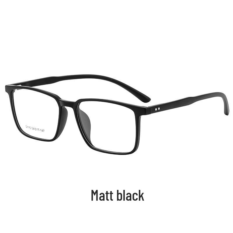 Unisex TR90 Ultralight Square Full Frame Eyeglasses for Myopia or Plano