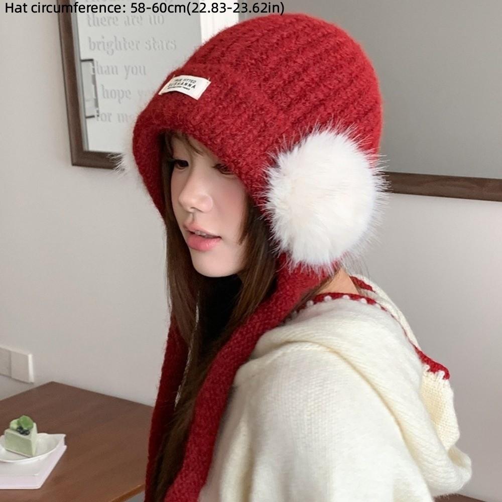Keep Warm Ear Protection Hat Thickened Beanie Hat Fashion Women's Hat Women