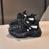 Spring Kids Mesh Breathable Dad Shoes Boys Girls Soft Sole Fashion Casual Running Sneakers