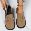 Plus Size Women Loafers Spring Autumn  Retro Shoes New Loafers Flat Non-slip with Skirt Soft Sole Single Shoes for