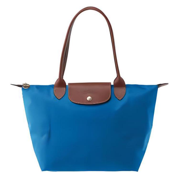 

Longchamp Le Pliage 28 Long Handle Canvas And Leather Tote Bag Women tote Cobalt-Blue 2605089P78 Basic Set (Bag)