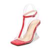 New wine glass and catwalk buckle fashion catwalk daily pretty girl large size high-heeled sandals