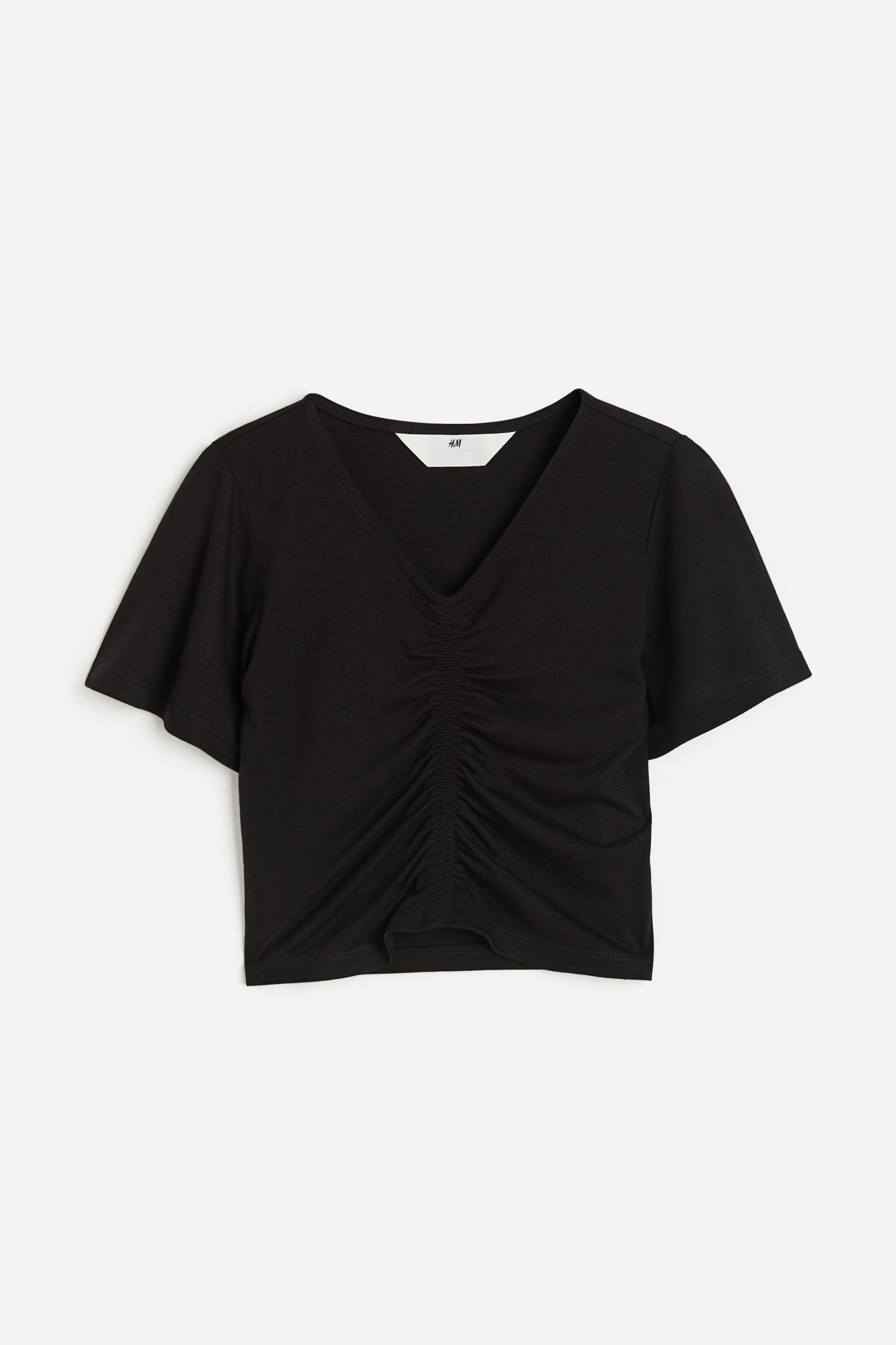 

Ruched jersey T-shirt