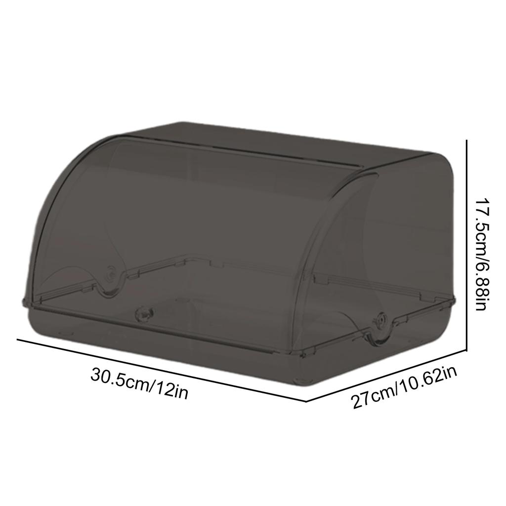 Bread Storage Container Food Container With Lid Cosmetic Display Case Desktop Storage Box For Homemade Bread Bakery Loaf