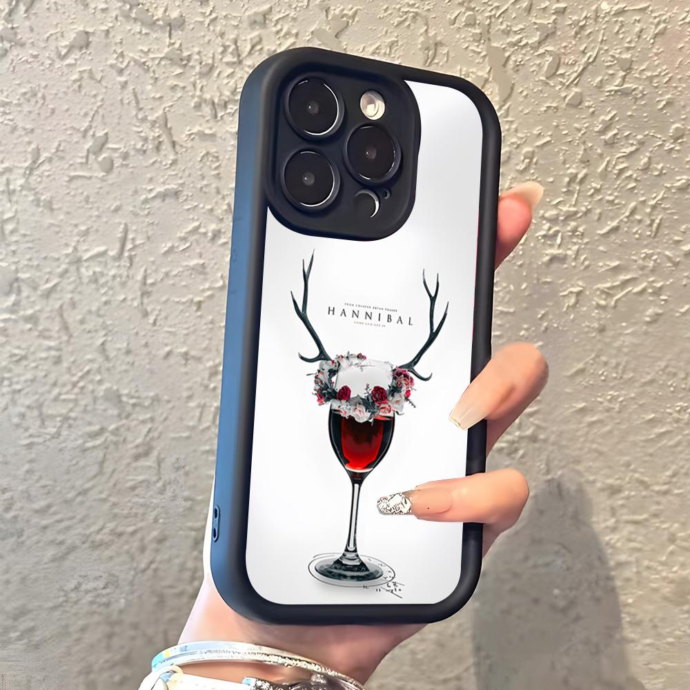 

H-Hannibal Classic Vintage Phone Case For IPhone 17 Pro Max 16 15 14 Pro Max IPhone 13 Pro Max 11 Plus Silicone Cover iPhone 16
