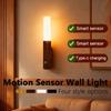 Motion Sensor LED Night Light Magnetic Portable Rechargeable Wall Lamp Indoor Small Djustable Cool and Warm Color Temperature