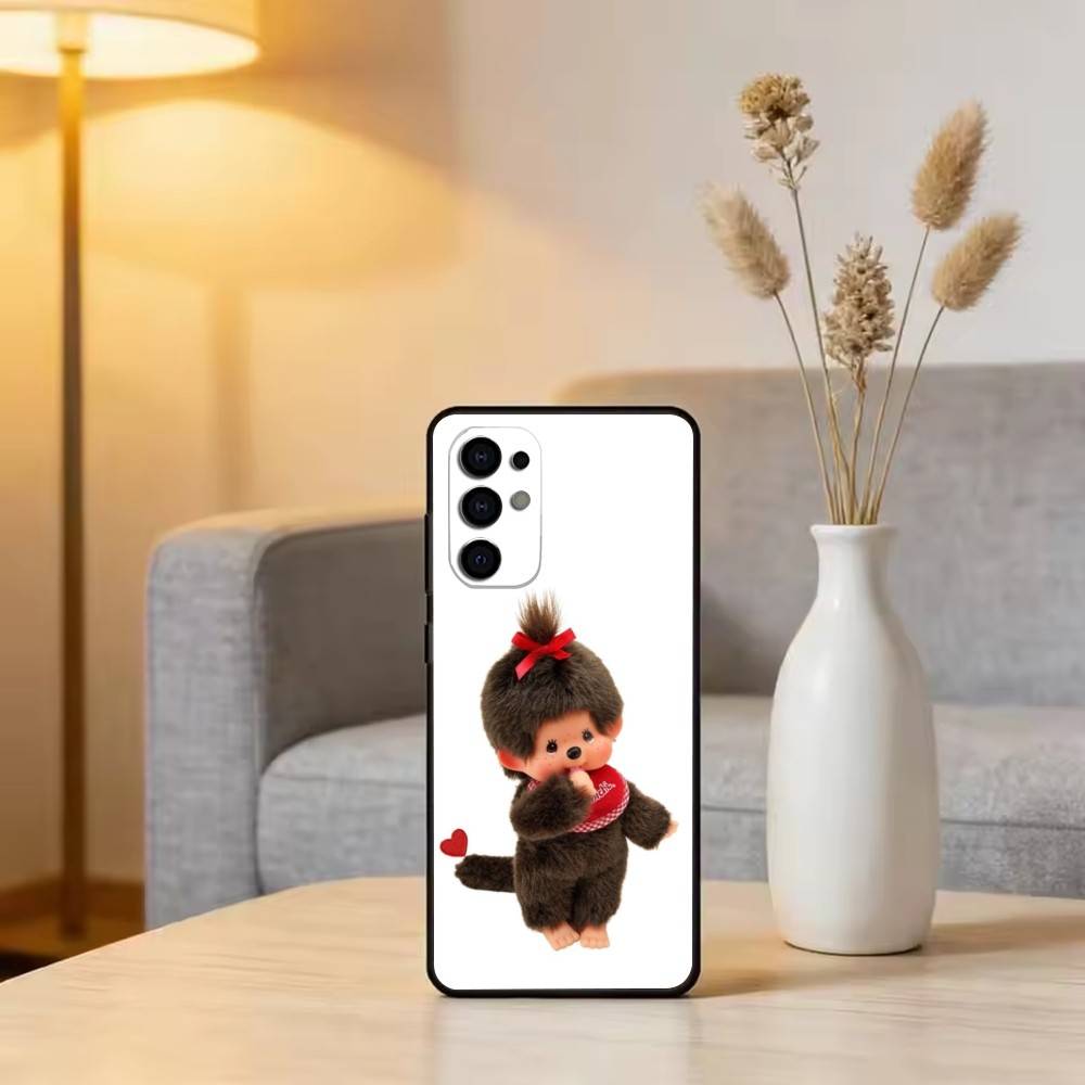 C-Cute M-monchhichis-s Phone Case Black Silicone Soft For Samsung S25,S24,S21,S22,S23,S30,Ultra,S20,Plus,Fe,Lite