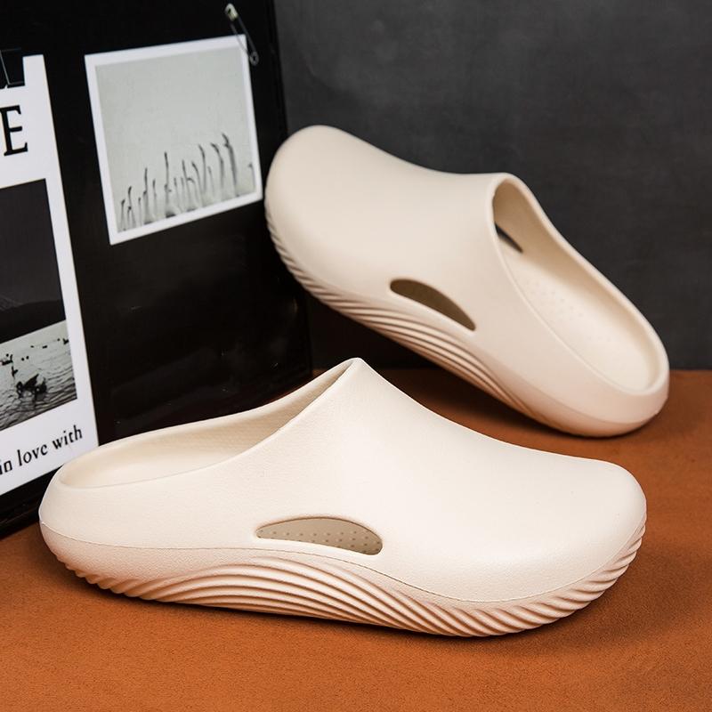 2025 Nové pánské pantofle Vnitřní zahradní dřeváky Vodotěsné kuchařské boty Plážové sandály Pantofle Pro pracovníky s domácími mazlíčky Venkovní rybářské boty