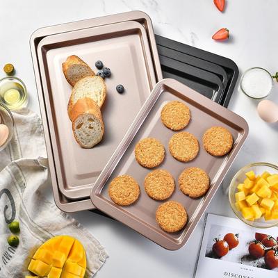 Creative Thickned Baking Pan Rectangle Non-Stick Baking Sheet Multifunctional Oven Tray Household