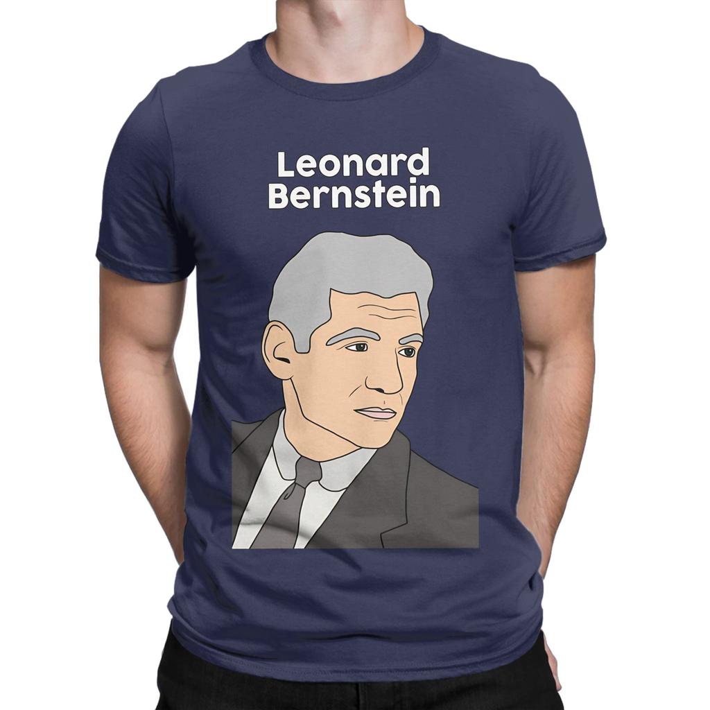 lLeonard bBernstein white Novelty 100 Cotton TShirt lLeonard bBernstein Tees Tops For Unisex
