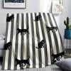 1PC Coffee Lemon Printed Flannel Blanket Suitable For All Seasons for Lunch Break Warmth and Comfort Ideal Gift Gifts