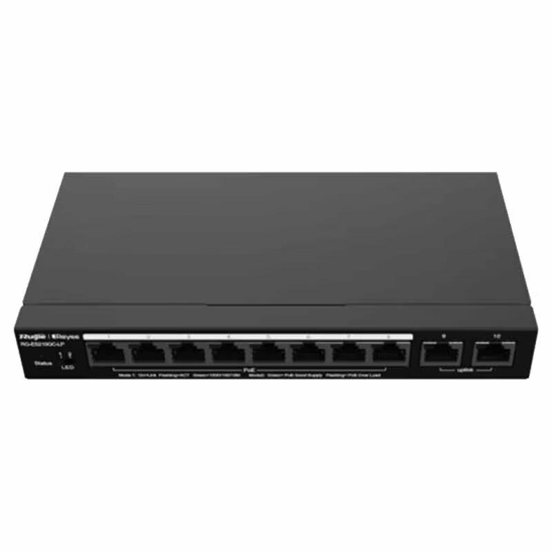 

Ruijie RG-ES210GC-LP 10-Port Gigabit Smart Managed PoE Switch