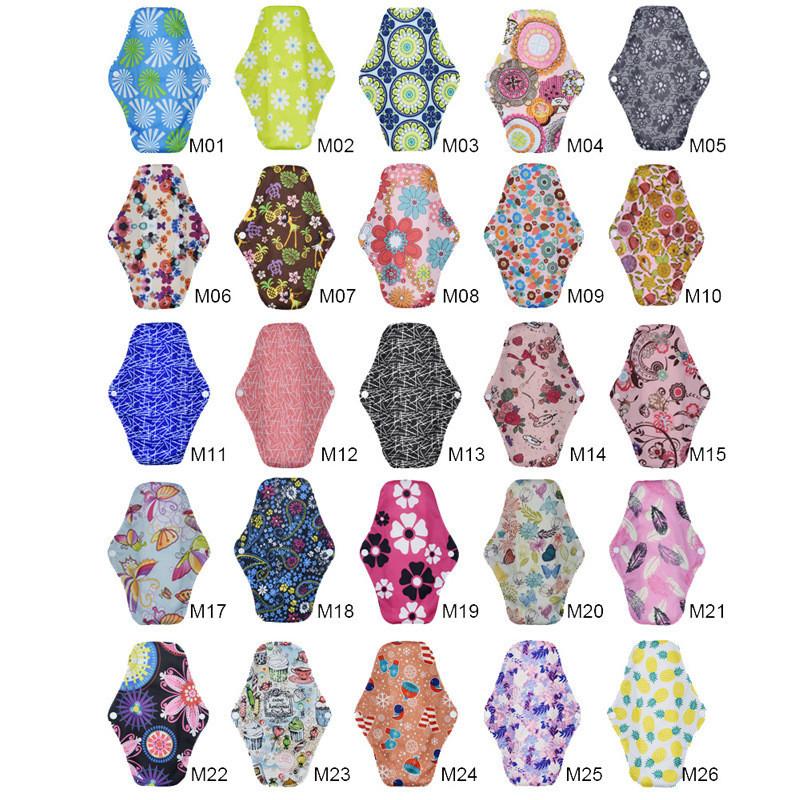 Sanitary Reusable Towels Pads Women Bamboo Cloth Washable Menstrual Safety Pads