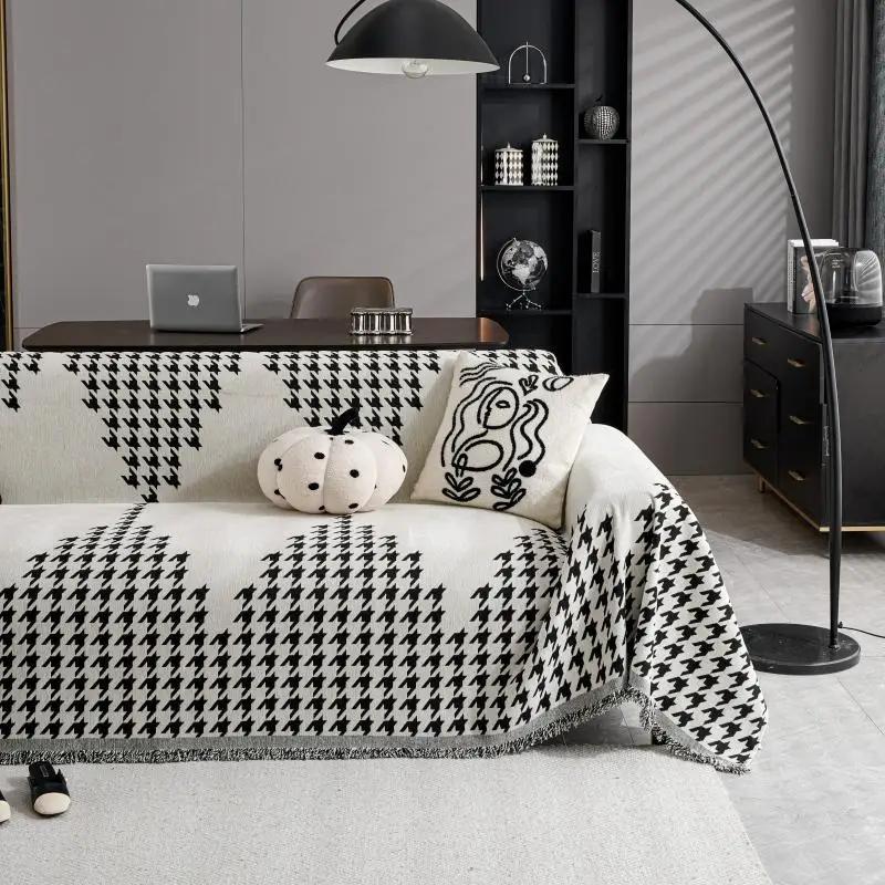 1pcs Chenille Sofa Covers Four Season Universal Anti Cat Scratching Couch Mat  Fashion Dustproof ArmChair Protector Towel