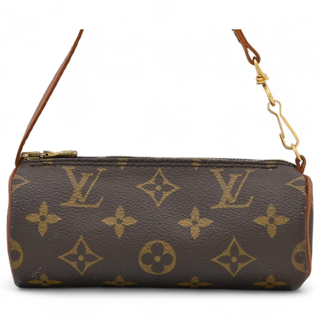 Auth LOUIS VUITTON Monogram Papillon Pouch Handbag PVC M51365 lv6618bb