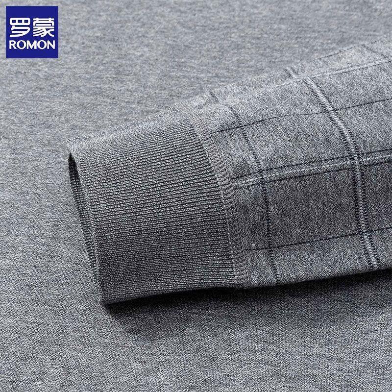 Romon Men's Faux Layered Long Sleeve Pullover Sweater T-Shirt