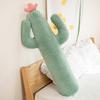 Ins Wind Cactus Throw Pillow Cylindrical Long Bean Velvet Solid Color Removable and Washable Queen Size Bed Pinch Leg Sleeping Throw Pillow
