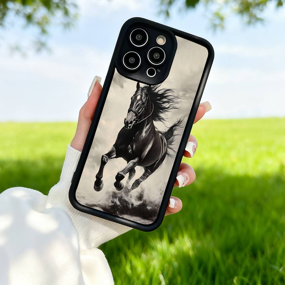 Horse TPU Phone Case For IPhone 17 16 15 14 13 12 11 Pro Plus Max Protection Cover