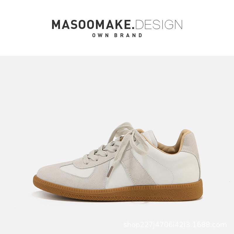 

Кожа~ Новые легкие спортивные туфли на плоской подошве для женщин, универсальные повседневные весенне-осенние, ретро для весны и лета 40 белый