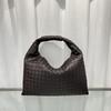 Genuine Leather Hand-Woven Underarm Bag - Stylish, Versatile, High-Quality Cowhide Shoulder Bag for Women