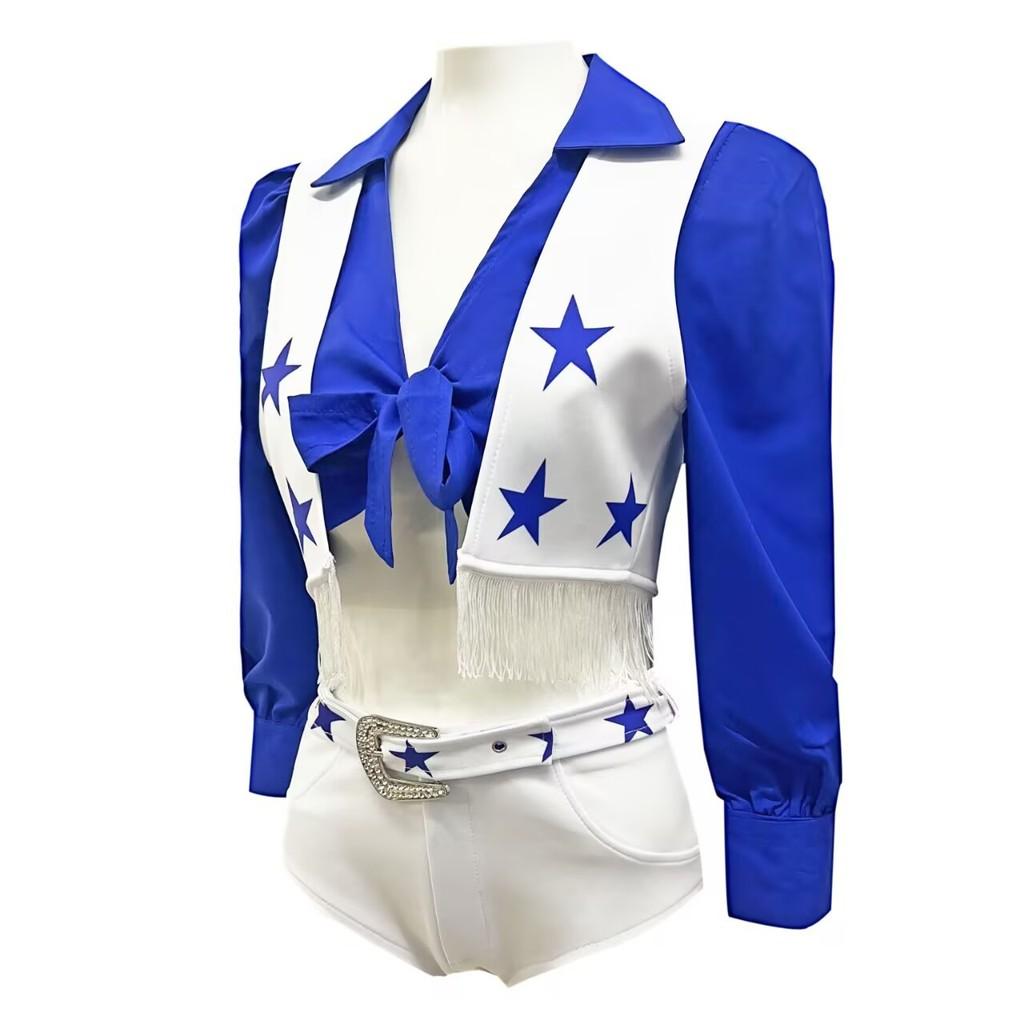 Football Cheerleader Match Girl Performance Costume Set For Performances Stage