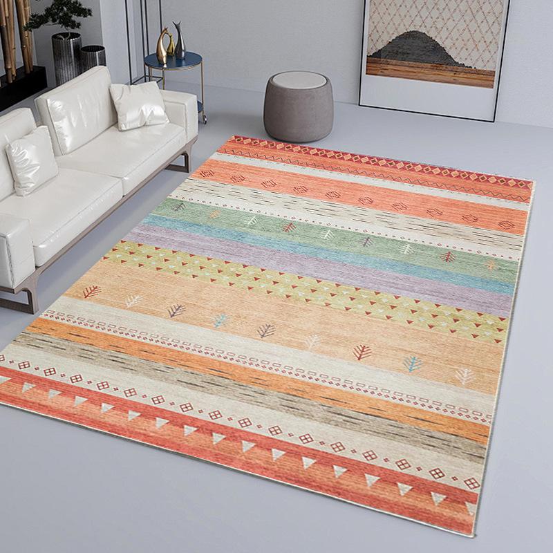 Moroccan Style Carpet Home Washable Foldable Living Room Bedroom Bedside Tea Table Carpet
