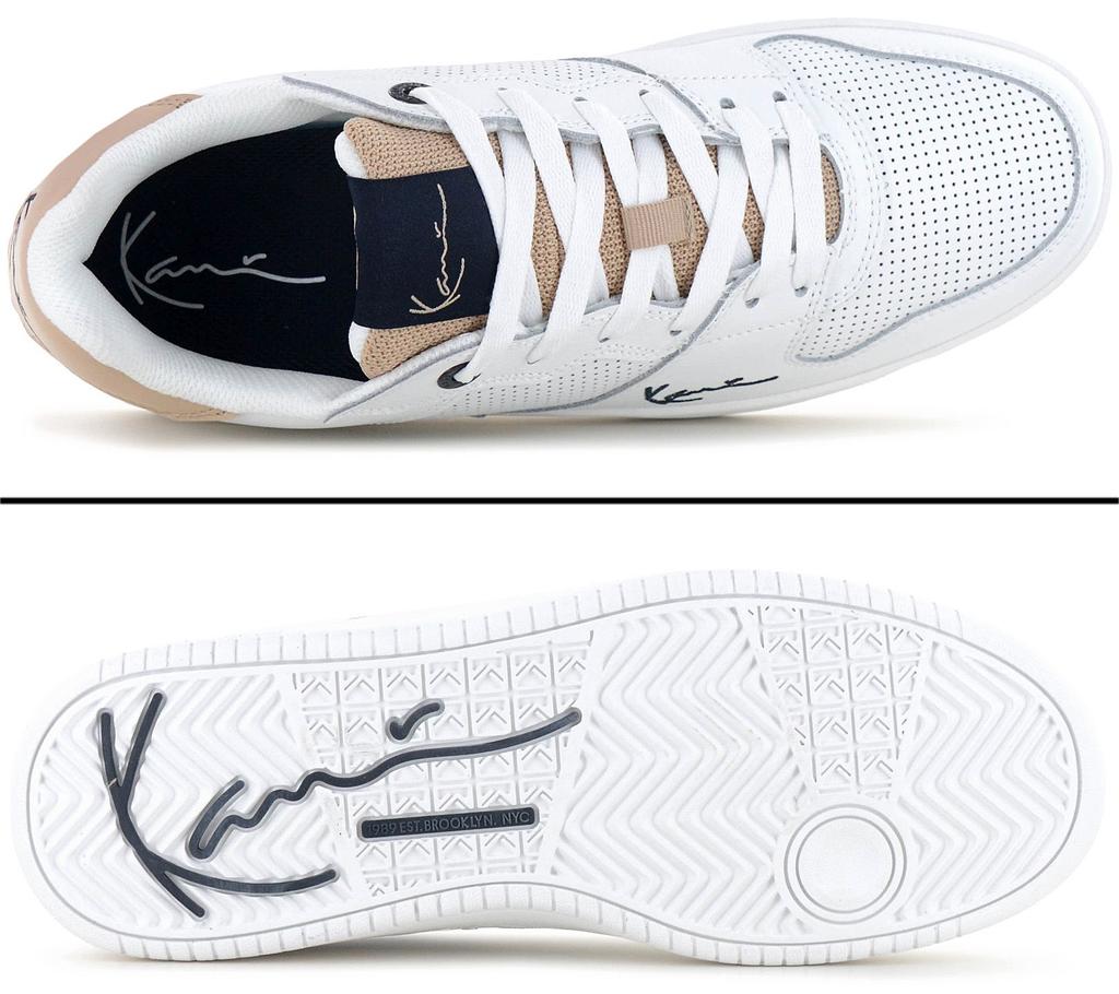 KARL KANI 89 Premium - Adidași Bărbați Pantofi Piele Alb 1080970 ORIGINAL