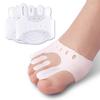 2pieces=1pair Gel Silicone Bunion Corrector Toe Separators Forefoot Pads Orthopedic Braces Orthotic Hallux Valgus Spacers