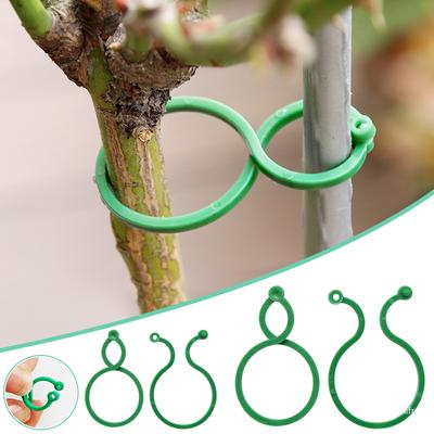 20/50/100 szt. Plastikowe klipsy do wiązania winorośli ogrodowej, wiązane, pierścień klamrowy, hak do roślin ogrodowych, narzędzie do podtrzymywania winorośli pomidorowej
