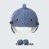 Infant Hat Winter New Cute Super Cute Cartoon Plush Pullover Hat Boys and Girls Baby Warm Ear Hat Tide