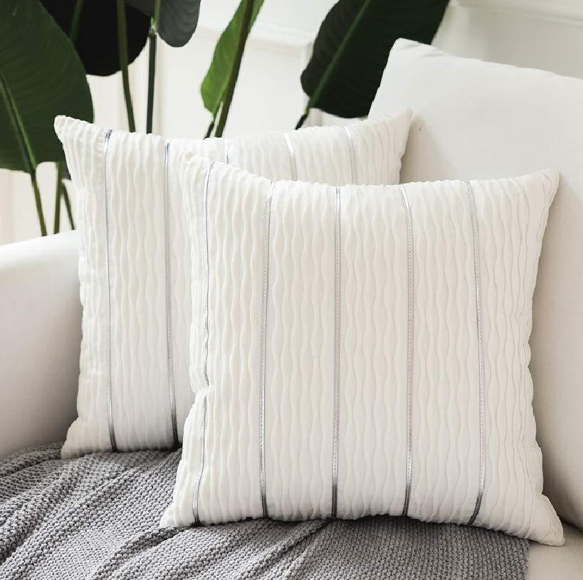 

Home Decor Throw Pillow Cover Soft Velvet Solid Color 45*45cm Square Pillow Case for Couch Sofa Holiday Decorative Pillows 450mm*450mm