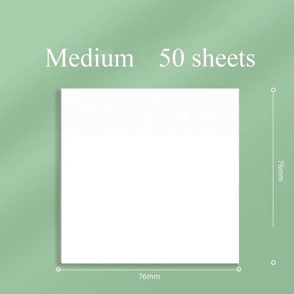 50 Sheets Waterproof Sticky Notes Transparent Paper Sticker Portable Note Paper