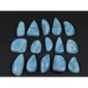 222Cts. Natural Larimar Pectolite Fancy Cabochon Loose Gemstone 15 Pcs Lot C-838