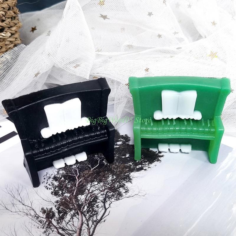 24TE Handgefertigte Gitarrennoten Klavier Silikon Seifenformen Schokolade Fondant Formen DIY Antihaft Backwerkzeug