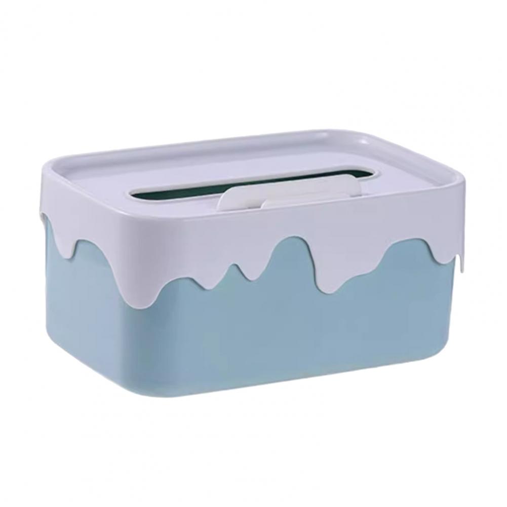 Car Napkins Holder Case Cover Tissue Box Cover Elegant Rectangular Tissue Box Holder with Lid for Car Home Capacity Universal