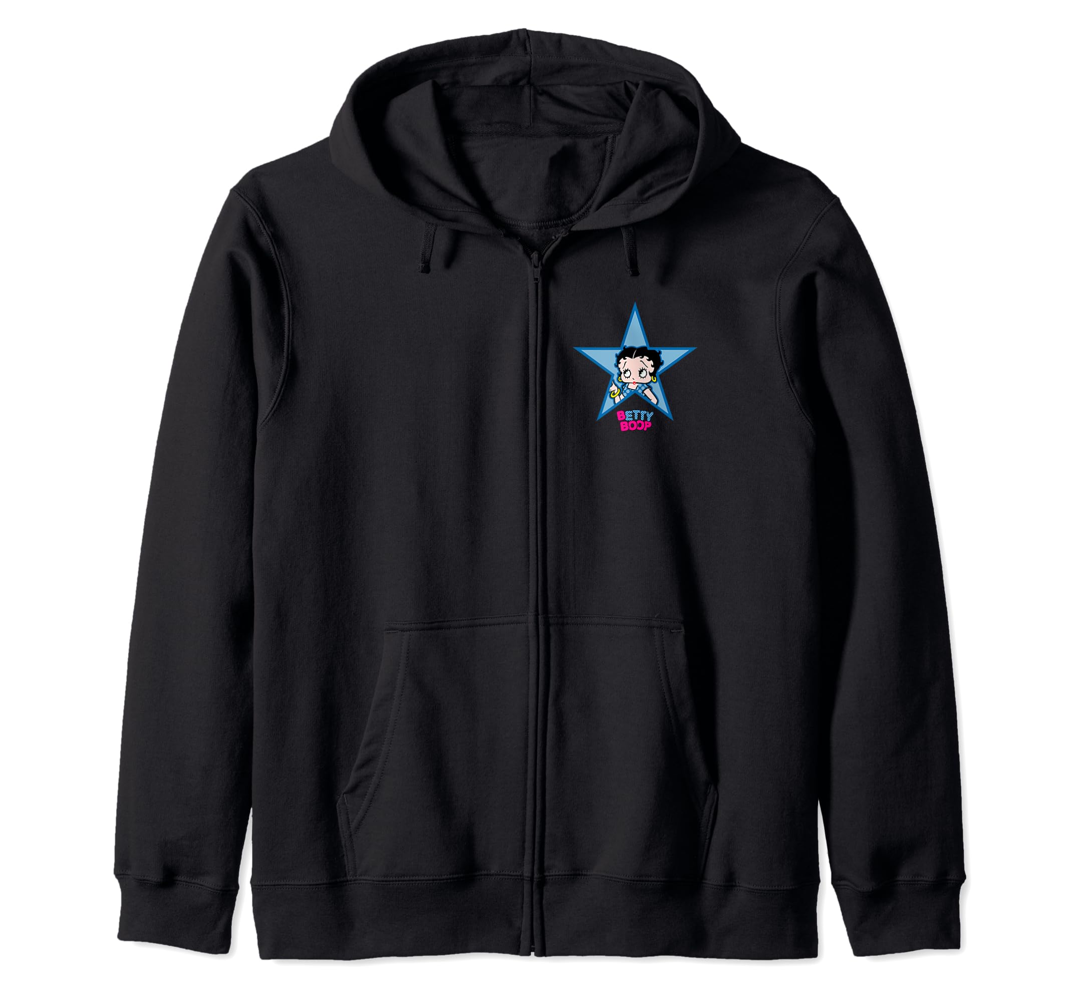 

Betty Boop Big Blue Star Zip Hoodie