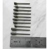 10pcs 1/8" Shank Tungsten Carbide Milling Cutter Rotary Tool Burr Diamond Cut Rotary Drill Bit for Metalworking Polishing Tools