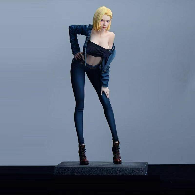 42cm Anime Dragon Ball Android 18 Gk Action Figures Model Collectible Desktop Decoration Ornament Statue Toys Collectible Gifts