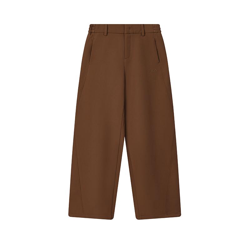 

Fila Оригинальные Модные Классические Простые Однотонные Универсальные Водонепроницаемые Свободные Тканые Повседневные Брюки Женские брюки Mulan-Brown F11W549801FBN M
