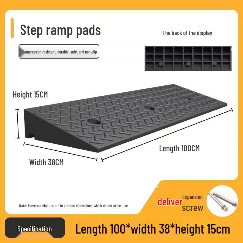 Rubber Curb Ramp Pad for Cars and Home