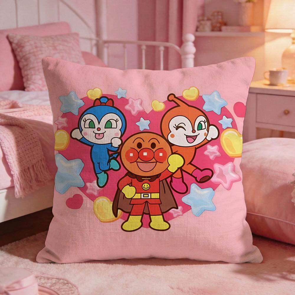 AAnpanmanS Cute Cartoon Cushion Cover Premium Comfort Reversible Pillow Cove Two In One Design For Any Room  Car Interior