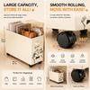 Slim Laundry Basket with Wheels Rolling Oxford Fabric Clothes Hamper Collapsible Storage Bin Toy Organizer for Narrow Space